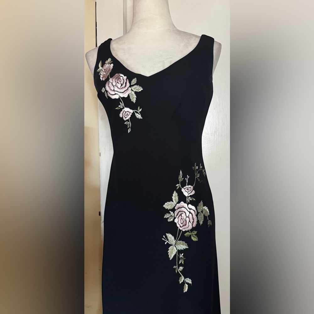 Vintage 90’s y2k Dainty Floral Midi Tulip Dress Gilmore Girls Lorelai Garden - Picture 7 of 13